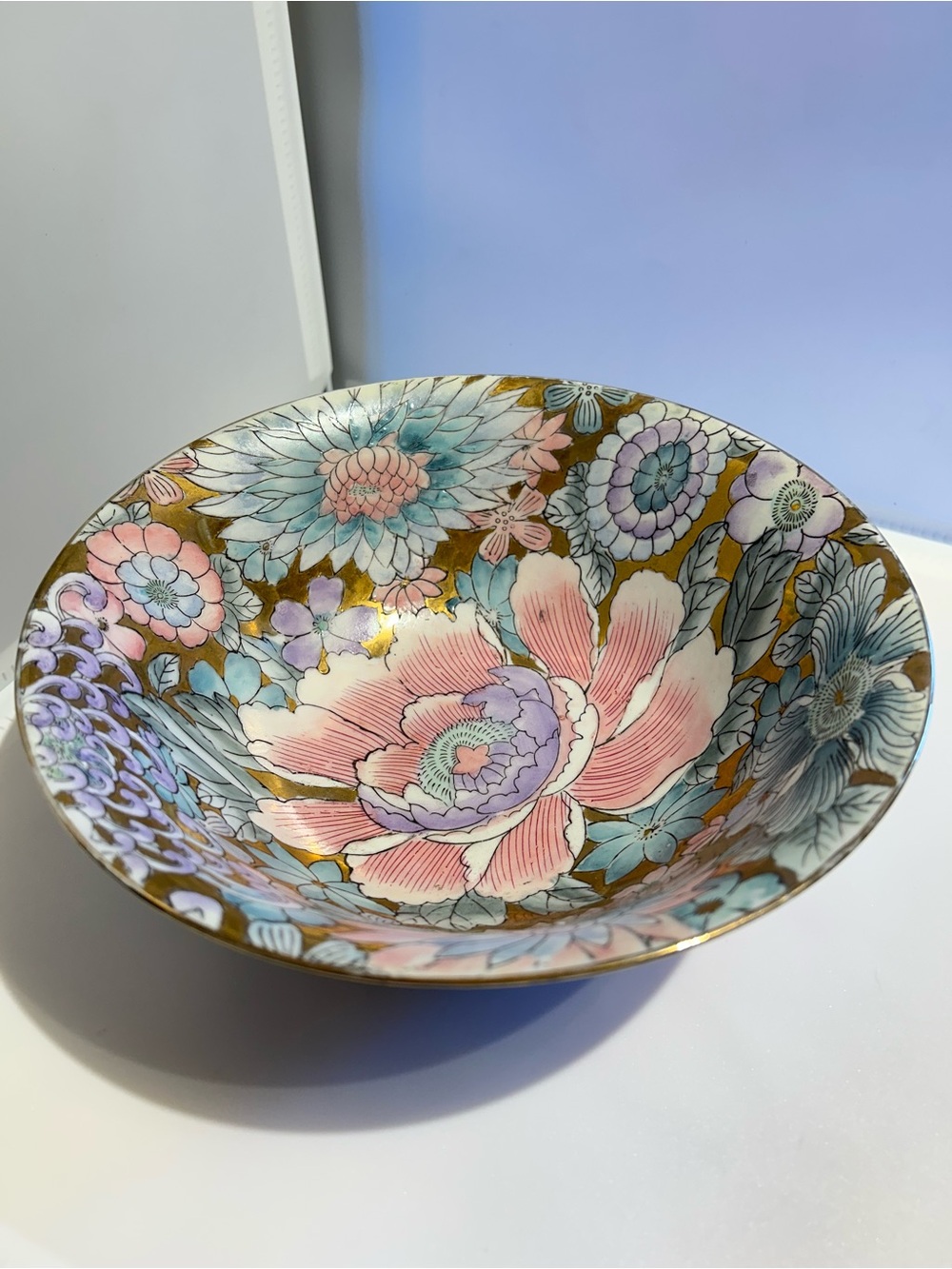 Chinoiserie Toyo Floral Decorative Bowl Vintage